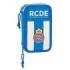 Safta RCD Espanyol Plumier de 2 Pisos - 28 Piezas - 1L - Goma - Lapiz - Boligrafo - Sacapuntas - 10 Colores - 14 Rotuladores - 125x40x195mm - Color Azul y Blanco