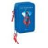 Safta Superman Plumier de 3 Pisos - 37 Piezas - 1.3L - Goma - Lapiz - Boligrafos - Sacapuntas - Reglas - 16 Colores - 14 Rotuladores - 125x55x195mm - Color Azul Oscuro