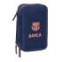 Safta F.C.Barcelona 2ª Equipacion Plumier de 3 Pisos - 37 Piezas - 1.3L - Goma - Lapiz - Boligrafos - Sacapuntas - Reglas - 16 Colores - 14 Rotuladores - 125x55x195mm - Color Azul Marino