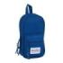 Safta Blackfit8 Oxford Plumier Mochila - 33 Piezas - Goma - Lapiz - Tijeras - Sacapuntas - Boligrafos - Fluorescentes - Regla - 12 Rotuladores - 12 Colores - 120x50x230mm - Color Azul Oscuro