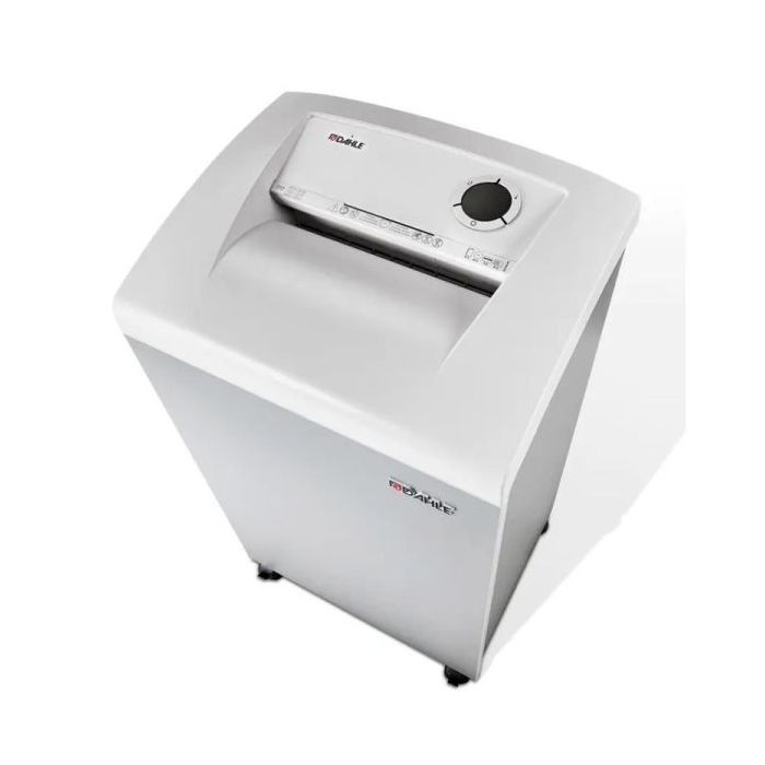Dahle 414 Destructora de Papel Manual Corte en Particulas P-4 - Destruye hasta 26 Hojas - Capacidad de la Papelera 140L - Ruedas Giratorias - Color Gris