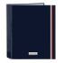 Safta el Ganso Eclipse Carpeta con 4 Anillas 40mm - Tapas Duras Forradas - Formato Folio - 270x60x330mm - Color Azul Marino