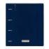 Safta el Ganso Eclipse Carpeta con 4 Anillas 35mm - Tapas de PP Foam - Recambio 100 Hojas - Cierre Elastico - Ranura para Boligrafo - Separadores Internos - 270x40x320mm - Color Azul Marino