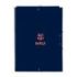 Safta F.C.Barcelona 2ª Equipacion Carpeta con 3 Solapas - Tapas Duras Forradas - Formato Folio - Cierre con Gomas - Resistente y Duradera - 260x25x335mm - Color Azul Marino