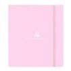 Safta Benetton Unique Carpeta con 4 Anillas 35mm - Tapas de PP Foam - Recambio 100 Hojas - Cierre Elastico - Ranura para Boligrafo - Separadores Internos - 270x40x320mm - Color Rosa