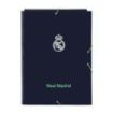 Safta Real Madrid 2ª Equipacion 25/26 Carpeta con 3 Solapas - Tapas Duras Forradas - Cierre con Gomas - Estilo Deportivo - 260x335mm - Color Azul Marino