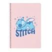 Safta Stitch Ohana Libreta con Espiral - Formato Folio - 80 Hojas de Papel 80g/m2 - Cuadriculas 4x4mm - Tapas Duras Glasofonadas - Margen Lateral - 215x10x310mm - Color Rosa Pastel