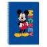 Safta Mickey Mouse Today Libreta con Espiral - Formato Cuarto - 80 Hojas de Papel 80g/m2 - Cuadriculas 4x4mm - Tapas Duras Glasofonadas - Margen Lateral - 155x10x220mm - Color Azul