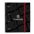 Safta F.C.Barcelona Carpeta con 4 Anillas 35mm - Tapas Duras Forradas - Recambio 100 Hojas - Cuadriculas 5x5mm - Cierre Elastico - Incluye Separadores - 270x35x320mm - Color Negro