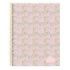 Safta VMB Bloc de Notas A4 - Tapas Duras - 120 Hojas Cuadriculas - Espiral Metalico - Separadores de Colores - Gramaje 80g/m2 - 210x10x297mm - Color Rosa