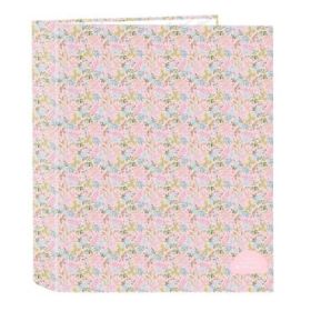 Safta VMB Carpeta con 4 Anillas 40mm - Tapas Duras Forradas - Formato Folio - 270x60x330mm - Color Rosa