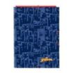 Safta Spider-Man Carpeta con 3 Solapas - Tapas Duras Forradas - Formato Folio - Cierre con Gomas - 260x25x335mm - Color Azul Marino