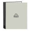 Safta Kappa Grey Carpeta con 4 Anillas 40mm - Tapas Duras Forradas - Formato Folio - 270x60x330mm - Color Negro y Gris