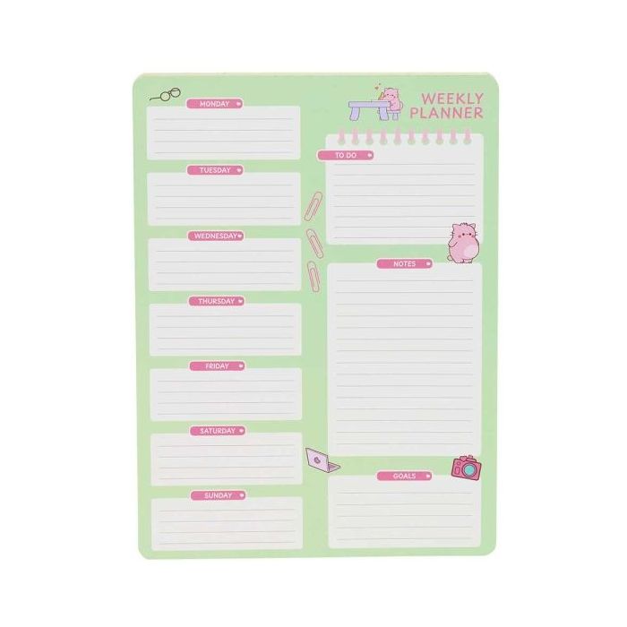 Safta Pembe The Pink Cat Planificador Semanal - 50 Paginas - Gramaje 100g/m2 - 190x255mm - Color Menta