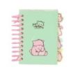 Safta Pembe The Pink Cat Bloc de Notas A7 - Tapas Duras - 80 Hojas - Gramaje 80g/m2 - Incluye 4 Separadores - 74x105mm - Color Menta