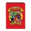 Safta Avengers Carpeta con 3 Solapas - Tapas Duras Forradas - Formato Folio - Cierre con Gomas - 260x25x335mm - Color Rojo