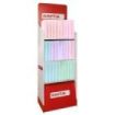 Safta Expositor de Papeleria - Capacidad de 335.4 Litros - Carton Reciclado - Ecologico - 3 Estantes - 600x380x1900mm - Colores Surtidos