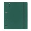 Safta Carpeta con 4 Anillas 35mm - Tapas de PP Foam - Recambio 100 Hojas - Cierre Elastico - Ranura para Boligrafo - Solapa Interior - Separadores Internos - 270x40x320mm - Color Verde Oscuro