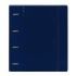 Safta Carpeta con 4 Anillas 35mm - Tapa de Plastico - Recambio 100 Hojas - Cierre Elastico - Ranura para Boligrafo - Separadores Internos - 270x40x320mm - Color Azul Marino