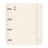 Safta Carpeta con 4 Anillas 35mm - Tapa de Plastico - Recambio 100 Hojas - Cierre Elastico - Incluye Separadores - Ranura para Boligrafo - Solapa Interior - 270x40x320mm - Color Beige