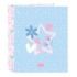 Safta Blackfit8 Smile Carpeta con 4 Anillas 40mm - Tapas Duras Forradas - Formato Folio - 270x60x330mm - Color Azul Claro