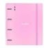 Safta Blackfit8 Smile Carpeta con 4 Anillas 35mm - Tapas de PP Foam - Recambio 100 Hojas - Cierre Elastico - Incluye Separadores - Cuadricula 5x5mm - 270x40x320mm - Color Rosa
