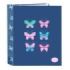 Safta Blackfit8 Mariposas Carpeta con 4 Anillas 40mm - Tapas Duras Forradas - Formato Folio - Resistente - 270x60x330mm - Color Azul Marino