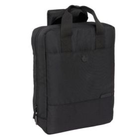 Safta F.C.Barcelona Premium Mochila para Portatil hasta 13.3" - Conector USB - Bolsillo Interior - Ergonomica - Cinta para Maleta - Asa Superior - 12.45L - 290x110x390mm - Color Negro
