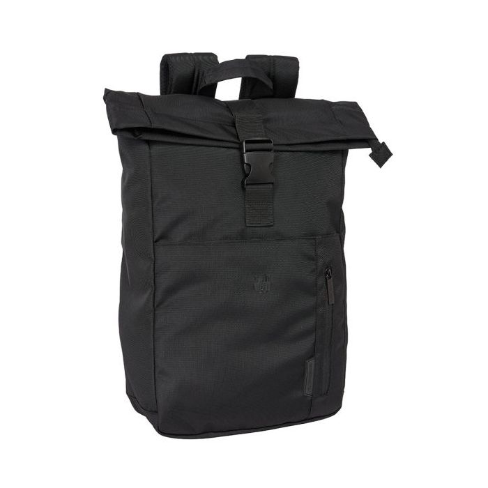 Safta F.C.Barcelona Premium Mochila para Portatil hasta 15.6" - Cremallera - Interior Acolchado - Correas Ergonomicas - Asa Forrada - Capacidad 15.3 Litros - 280x130x420mm - Color Negro