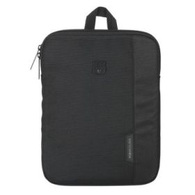 Safta F.C.Barcelona Premium Funda para Portatil hasta 10.6" - Alojamiento Acolchado - Doble Tirador en Cremallera - Gomas de Sujecion - Asa de Mano - 1.4L - 205x25x275mm - Color Negro
