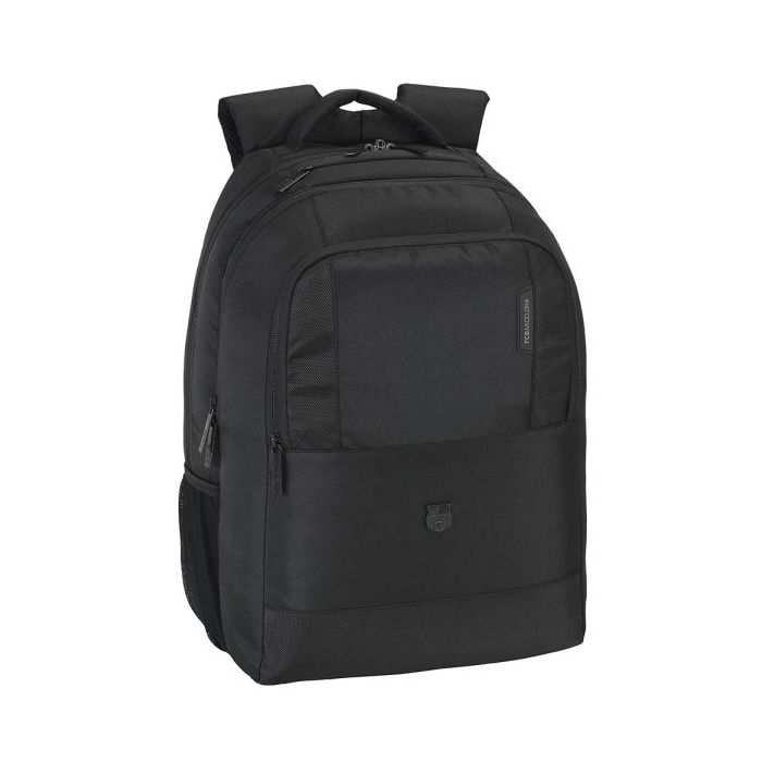 Safta F.C.Barcelona Premium Mochila para Portatil hasta 15.6" - Bolsillo para Tablet - Ergonomica - Alojamiento para Gafas - Cremalleras para Candado - 21L - 300x160x430mm - Color Negro