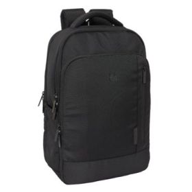 Safta F.C.Barcelona Premium Mochila para Portatil hasta 15.6" - Conector USB - Portabotellas - Tirador Doble - Hombreras Acolchadas - Alojamiento para Gafas - 19.15L - 290x150x440mm - Color Negro