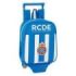 Safta RCD Espanyol Mochila con Carro - Tarjeta ID - Asa Superior - Mochila Extraible - Material Resistente - 6L - 220x100x270mm - Color Azul y Blanco