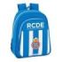 Safta RCD Espanyol Mochila Infantil - Adaptable a Carro - Hombreras Acolchadas - Bolsillo Frontal - Asa Superior - 9L - 270x100x330mm - Color Azul y Blanco