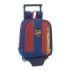 Safta Levante U.D. Mochila con Carro - Tarjeta ID - Asa Superior - Mochila Extraible - Carro Resistente - 6L - Material Duradero - Facil de Transportar - 220x100x270mm - Color Rojo y Azul