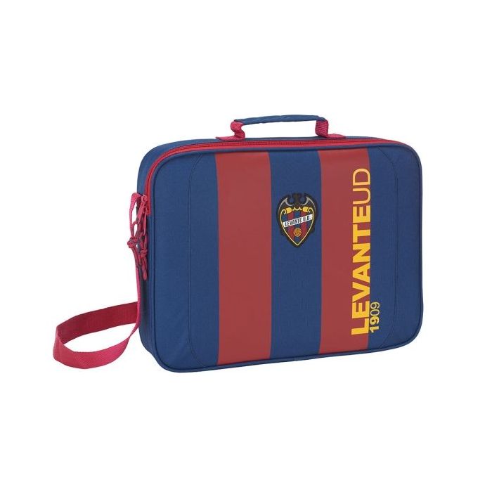 Safta Levante U.D. Maletin con Cremallera - Bandolera Ajustable - Asa Forrada - Doble Tirador - Fondo Semirigido - 6L - 380x60x280mm - Color Rojo y Azul