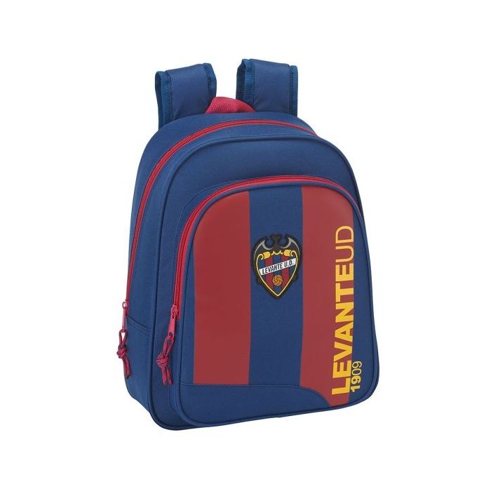 Safta Levante U.D. Mochila Infantil - Adaptable a Carro - Hombreras Acolchadas - Bolsillo Frontal - Asa Superior - Compacta y Ligera - 9L - 270x100x330mm - Color Rojo y Azul