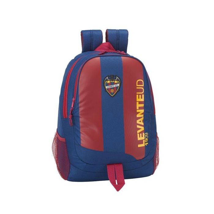Safta Levante U.D. Mochila Adaptable a Carro - Portabotellas - 2 Compartimentos - Tirador Doble - Hombreras Ergonomicas - Asa Superior - 23L - 320x160x440mm - Color Rojo y Azul