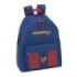 Safta Levante U.D. Mochila - Bolsillo Frontal - Hombreras Acolchadas - Doble Tirador en Cremallera - Asa Superior - 18L - 330x150x420mm - Color Rojo y Azul
