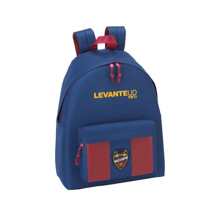 Safta Levante U.D. Mochila - Bolsillo Frontal - Hombreras Acolchadas - Doble Tirador en Cremallera - Asa Superior - 18L - 330x150x420mm - Color Rojo y Azul