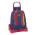 Safta Levante U.D. Mochila con Carro - Portabotellas - 2 Compartimentos - Tirador Doble - Hombreras y Espalda Acolchadas - Asa de Mano - Mochila Extraible - 320x160x440mm - Color Rojo y Azul