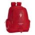 Safta Real Sporting de Gijon Corporativa Mochila Adaptable a Carro - Bolsillos Laterales - 2 Compartimentos - Hombreras Ergonomicas - Tirador Doble - Asa de Mano - 23.4L - 320x170x430mm - Color Rojo