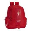 Safta Real Sporting de Gijon Corporativa Mochila Adaptable a Carro - Bolsillos Laterales - 2 Compartimentos - Hombreras Ergonomicas - Tirador Doble - Asa de Mano - 23.4L - 320x170x430mm - Color Rojo