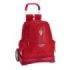 Safta Real Sporting de Gijon Corporativa Mochila con Carro - Cremallera - Hombreras Acolchadas - Tirador Doble - Mochila Extraible - Ruedas Antivibracion - 320x170x430mm - Color Rojo