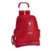 Safta Real Sporting de Gijon Corporativa Mochila con Carro - Cremallera - Hombreras Acolchadas - Tirador Doble - Mochila Extraible - Ruedas Antivibracion - 320x170x430mm - Color Rojo
