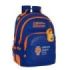 Safta Valencia Basket Mochila con 2 Compartimentos - Antirozaduras - Adaptable a Carro - Portabotellas - Tirador Doble - Hombreras Ergonomicas - 20L - 320x150x420mm - Color Azul Oscuro