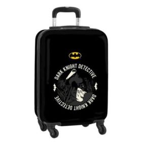 Safta Batman Hero Maleta Trolley de Cabina 20” - Cierre con Candado - Interior Forrado - Ruedas Giratorias - Asa Extensible - Material ABS y PC - 40.1L - Peso 2.62kg - 345x200x550mm - Color Negro