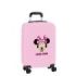 Safta Minnie Mouse Me Time Maleta Trolley de Cabina 20” - Cierre con Candado - Interior Forrado y Bolsillos - Ruedas Giratorias 360° - Ajustable - ABS y PC - 40.1L - 45x200x550mm - Color Rosa