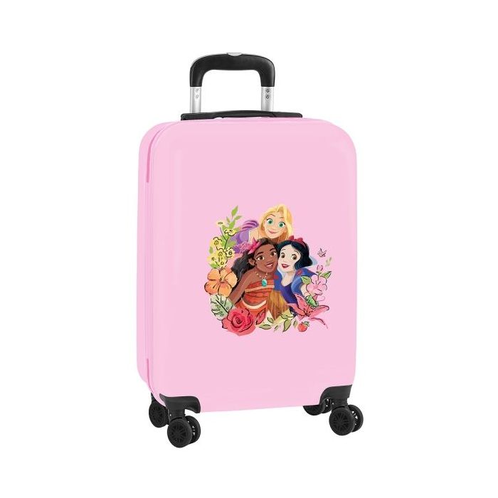 Safta Princesas Disney Magical Maleta Trolley de Cabina 20” - ABS y PC - Cierre con Candado - Interior Organizado - Ruedas Giratorias - Ajustable - 40.1L - 345x200x550mm - Color Rosa