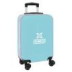 Safta Munich Heaven Maleta Trolley de Cabina 20” - Cierre con Candado - Interior Forrado - Bolsillo de Red - Ruedas Giratorias - Asa Extensible - 40.1L - 345x200x550mm - Color Azul Claro